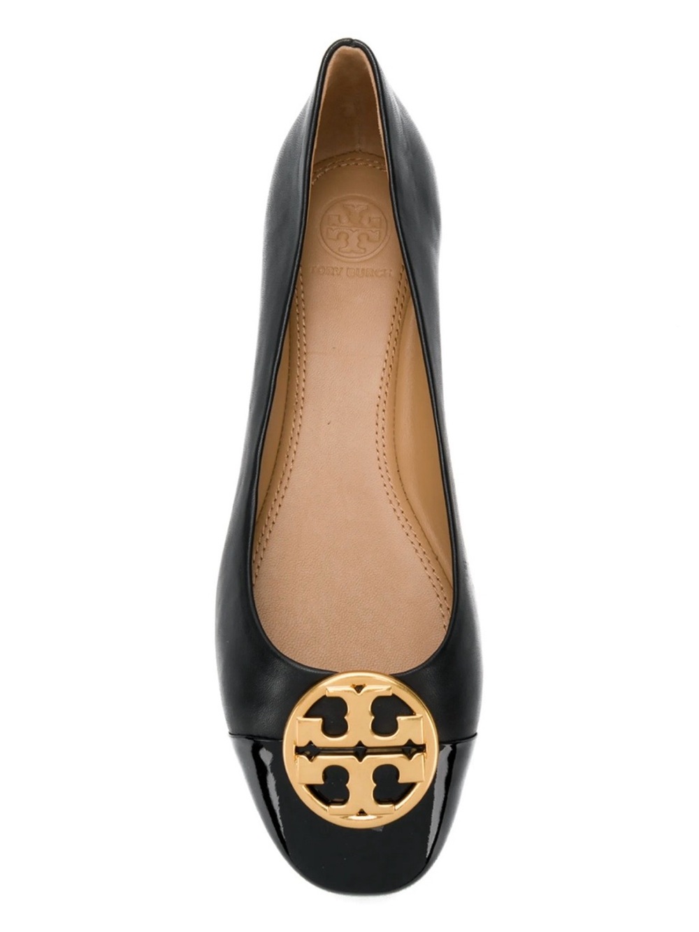 Tory Burch Chelsea Cap Toe Leather Ballet Flats 6 - Picture 4 of 12